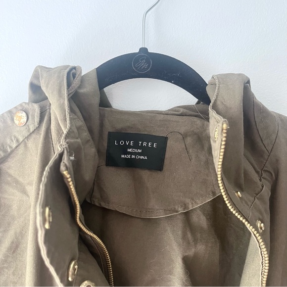 Love Tree Olive Army Green Jacket - Picture 4 of 5